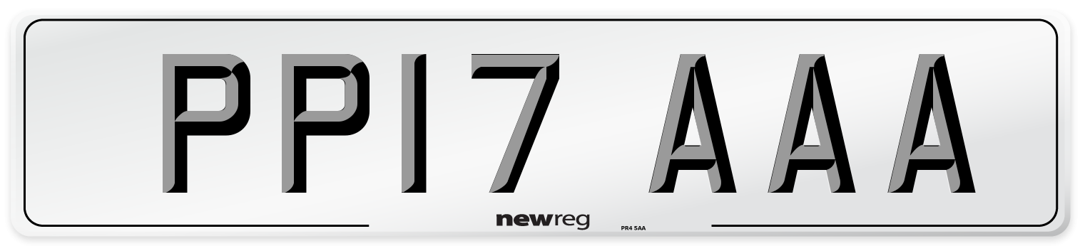 PP17 AAA Number Plate from New Reg